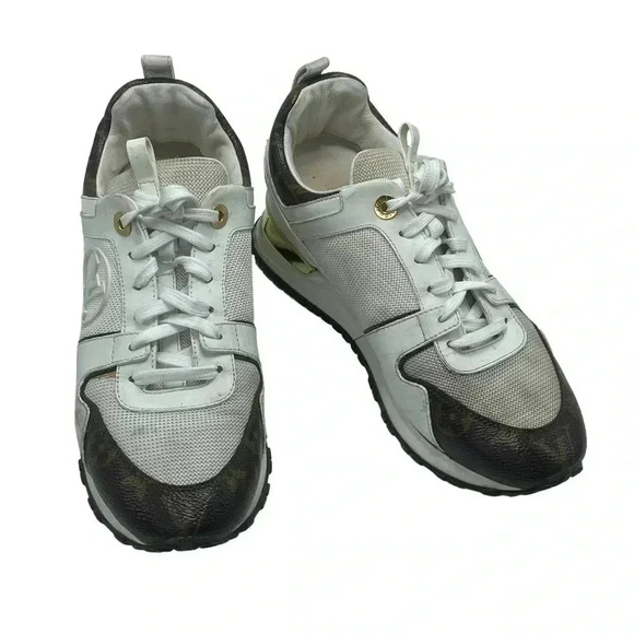 Louis Vuitton Calfskin Monogram Run Away Sneakers size 38 - Picture 3 of 15